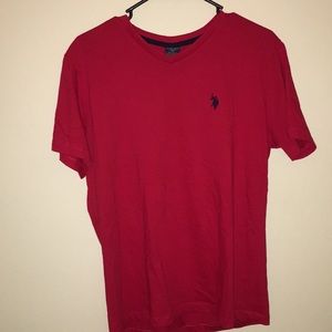 Red U.S. Polon Assn. V-Neck